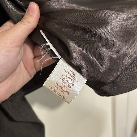 Vintage Y2K 2000’s Old Navy Brown Taupe Button-up Lace Vest XXL - Picture 4 of 5